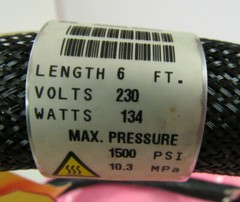 NORDSON 272945C HOT MELT GLUE HOSE 6 FEET 230V 134W 1500PSI ***NNB***