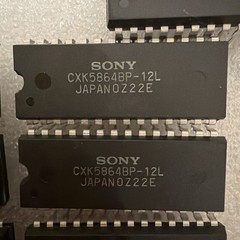 Lot of 8 NOS Sony CXK5864BP-12L 64K Static RAM SRAM Chips, DIP-28 Vintage