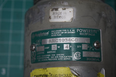 Appleton ARC1034CD 100A 4P 3W 600V Powertite Receptacle Pin & Sleeve Body