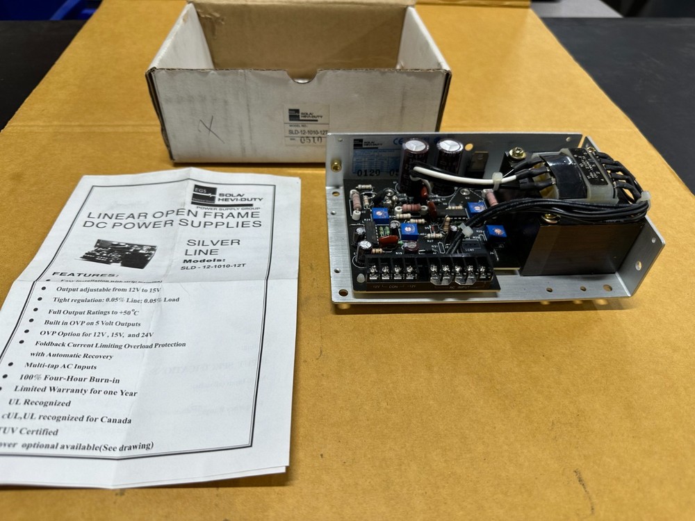 Sola SLD-12-1010-12 Power Supply SLD12101012 New Surplus In Box (ITEM#11)