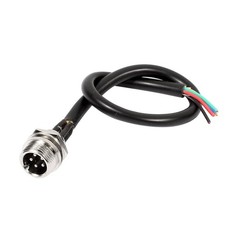 GX12 Joint Type 5 Pins Male Aviation Connector Electrical Cable 20cm