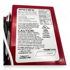 Acuity Controls nLight RPP20 D EM G2 Occupancy Controlled Dimming Red Switching