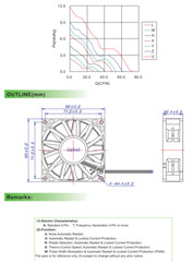 1PCS cooling fan MGT8012XB-O25 C 12V 0.39A 8025