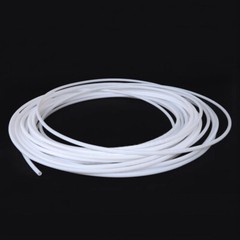 Milky White PTFE Tube Tubing Pipe Hose 600V High Temp 260℃ ID 0.5~8mm OD 1~10mm