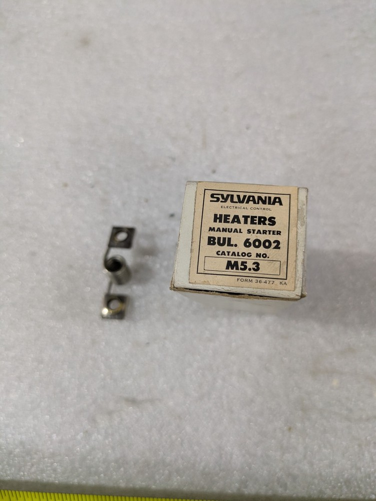 Joslyn Clark Sylvania M5.3 Bulletin 6002 Manual Starter Overload Heater Lot of 2