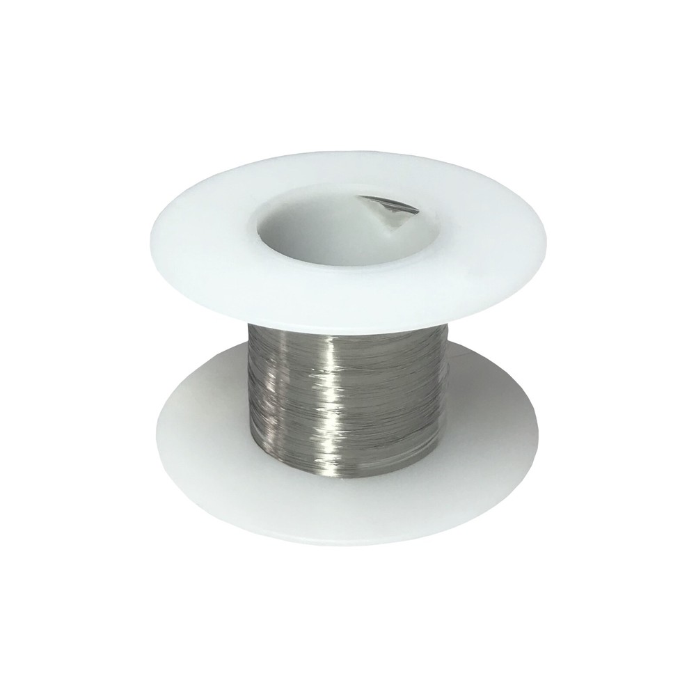 44 AWG Gauge Stainless Steel 316L Wire 100′ Length 0.0020″ Diameter