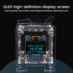 ESP8266 DIY Electronic Kit OLED Display Mini Clock + Shell DIY Soldering Project