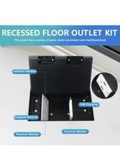 Embedded Floor Socket Multi Ports Panel Receptacle Universal Outlet AC