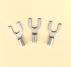 100 Non-Insulated FORK SPADE Terminal Connector #16-14 Wire Gauge #10 Stud USA