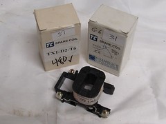 SHAMROCK CONTROLS TX1-D2-T6 SPARE COIL 220V 60Hz (LOT OF 2) ***NIB***
