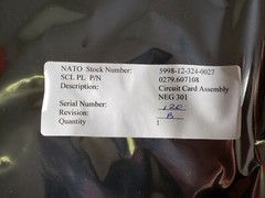 279607108 AEG Neg 301 Circuit Card Assembly 5998-12-324-0027