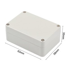 Sturdy ABS White Plastic Electronics Project Box with IP67 Waterproof Rating