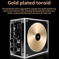 Bluetooth Compatible Music Tesla Coil AC110-240V 120W Tesla Coil 10CM Touchable