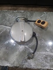 Vintage Appleton Reelite Retractable Extension Cord With Receptacle RE-7S2G
