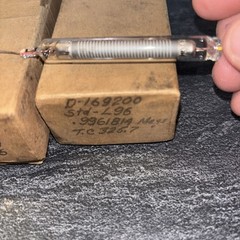 VINTAGE LOT OF 2 GLASS HIGH VOLTAGE RESISTOR L45 L96 Unknown Maker LOC Z