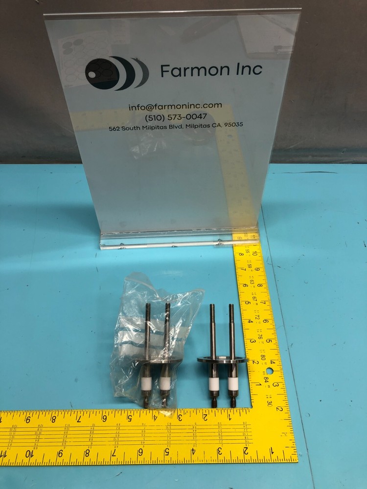 2 AMAT 3300-91061 FITTING,LEADTHRU, 2X40A,15KV,KF40, HEATER FEEDTHROUGH, 176177