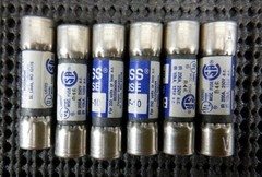 Cooper Bussmann BAF-10 Fast Acting 10A 250V Fuse – Lot of 6