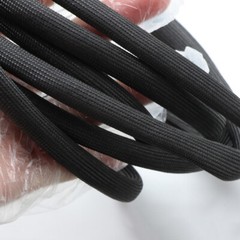 Black Fibreglass High Temperature Sleeving Wire Harness Cable Insulating Tube