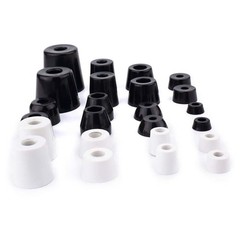 Black/White Round Rubber Feet Instrument Case Feet With Steel Washer Duty Foot