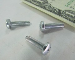 Lot 100 Zinc Plated Steel #2 Phillips Drive Pan Head Machine Screws #8-32 x 5/8″