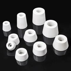 Black/White Round Rubber Feet Instrument Case Feet With Steel Washer Duty Foot