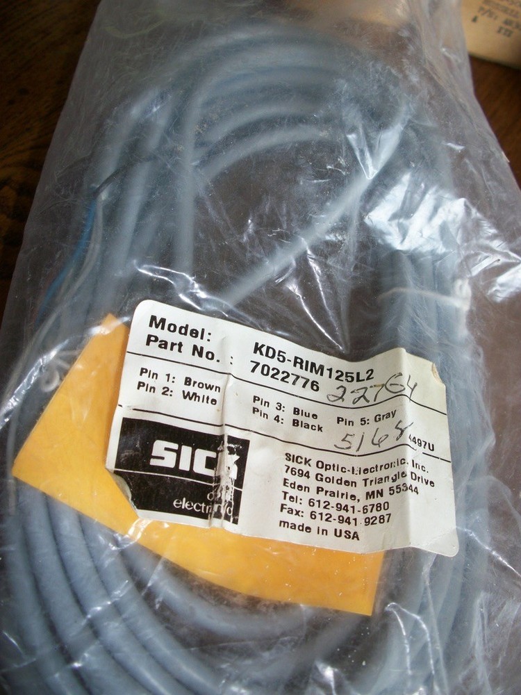 SICK KD5-RIM125L2 / KD5RIM125L2 – BRAND NEW IN OPEN PACKAGE.
