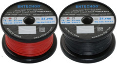 20 Gauge Silicone Wire Spool Red and Black Each 250Ft Flexible 20 AWG Stranded T