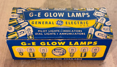 Vintage Box of NOS GE NE-51 Glow Lamps General Electric Bulbs, Incomplete Box