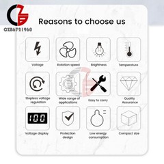 110V/220V Electric Motor Rheostat Variable Speed Controller For Router Fan 4000W