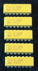 Bourns 14-2-102 Resistor Network IC, Lot of 5 pcs.