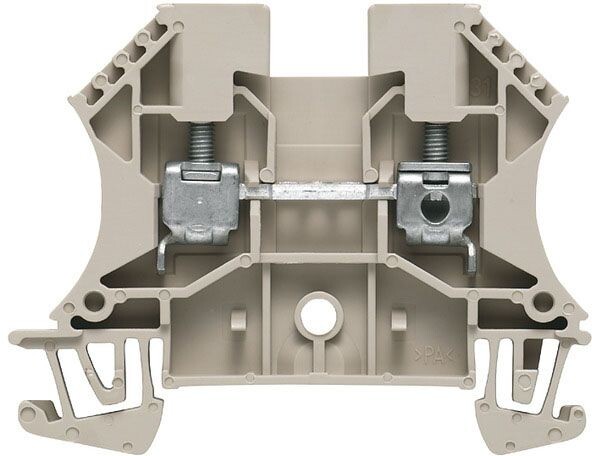 Weidmuller 1020100000, 26 to 10 AWG, Beige, Snap-On, Terminal Block, 1pc