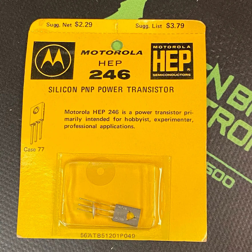 HEP246 – MOTOROLA – Audio Power Amp, Switch NTE185