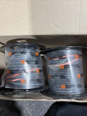 Southwire 10 Stranded Building Wire Black 50 Ft THHN LOT X 2