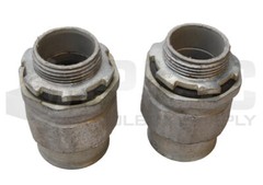 LOT OF 2 NEW APPLETON 1 1/4 STNM LIQUID TIGHT CONNECTOR 1-1/4″
