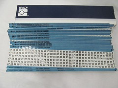 Wire Marker Cards Brady WM-67-99, box of 25