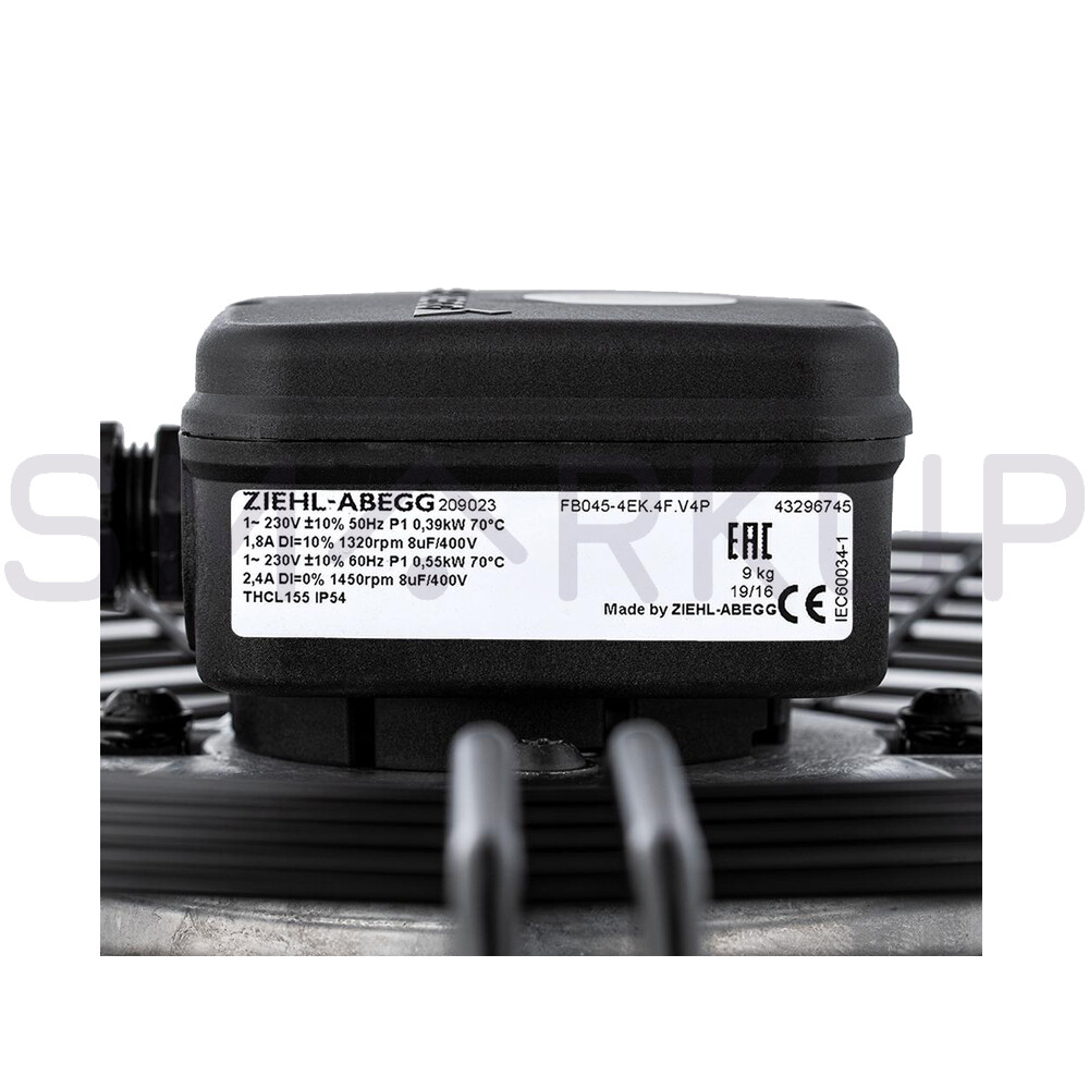 New In Box ZIEHL-ABEGG FB045-4EK.4F.V4P Axial Fan 230V 0.39Kw Free delivery