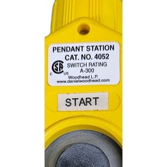 WOODHEAD 4052 WATERTITE PUSHBUTTON PENDANT STATION SWITCH RATING A- 300