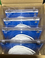 New Cat 5e cable Patch Cord 25ft- Commercial Electric-4 Pack