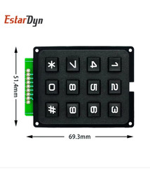 3×4 / 4×4 Matrix Keypad Membrane Switch Module for Arduino