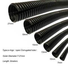 7 10 13 15 18 21 25 28mm Split Loom Wire Flexible Tubing Conduit Hose Cover Car