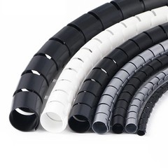 Spiral Wrap Cable Sleeve 8mm-32mm Flame Retardant Wire Organizer Winding Tube 1M
