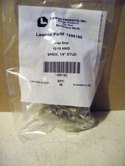 QTY=1 Bag of 25: 1495180 Lawson 12-10 AWG Spade 1/4″ Stud New Sealed