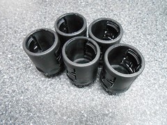 5 x REIKU PAGOB-23M25 CONDUIT STRAIGHT CONNECTORS WITHOUT SEAL MALE THREAD