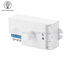 DC12-24V AC110-240V 5.8GHz Microwave Radar Sensor Body Motion HF Detector Switch
