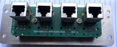 Mencom Ethernet Jack 5 PCB MT FEM RECP, D 24-4MDE45-RJ45-PCB