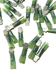100 Pcs Del City 966745 Solder Male Push-On Terminals 16-14 GA
