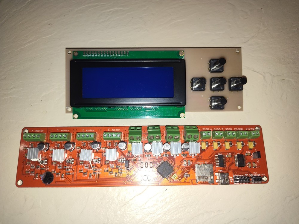 Reprap Melzi Version 1.4 PCB control Board. Tested Working Anet M-505 3d print