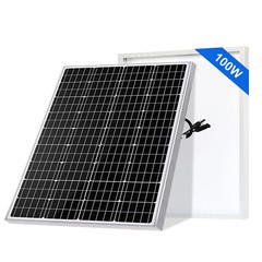100 Watt 12V 23% High Efficiency Mono Solar Panel PV Module for Marine Caravan