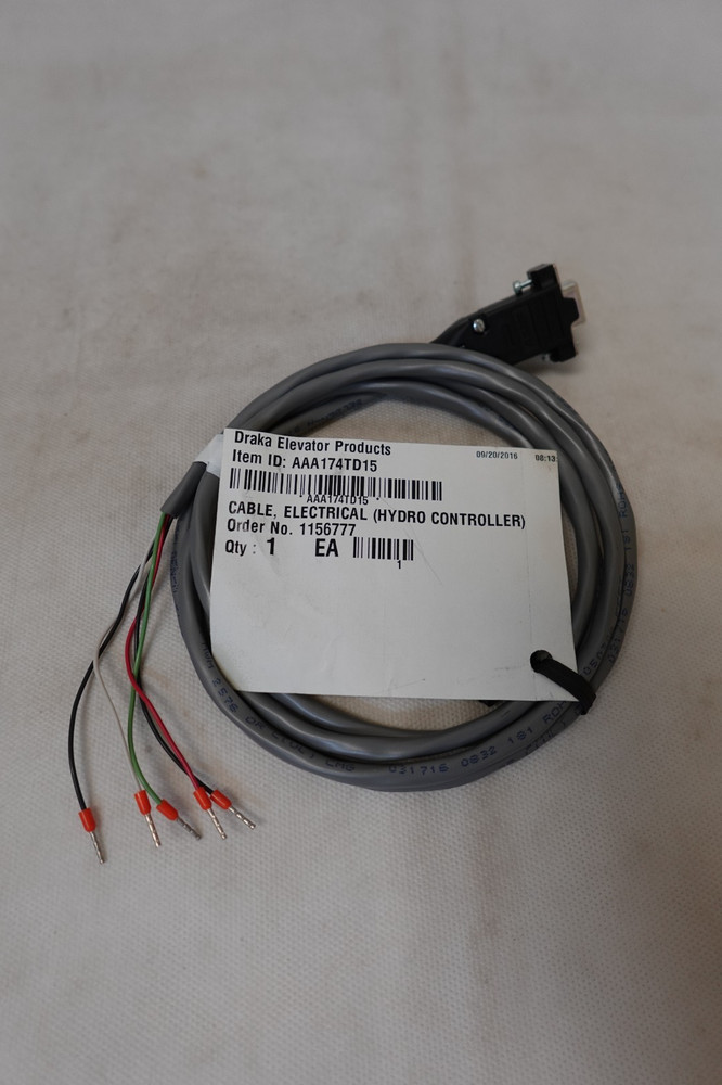 Draka / Otis Elevator – Hydro Controller Electrical Cable Assy. – AAA174TD15
