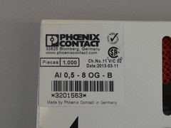 *1000 Pieces* Phoenix Contact AI 0,5 – 8 OG – B Ferrule Orange Cable End Slee…